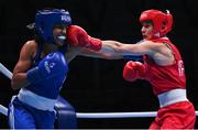 28 June 2023; Kellie Harrington of Ireland, right, in action against Agnes Alexiusson of Sweden in their Women's 60kg quarter final bout at the Nowy Targ Arena during the European Games 2023 in Krakow, Poland. Photo by David Fitzgerald/Sportsfile