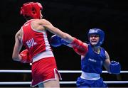 28 June 2023; Jennifer Lehane of Ireland, right, in action against Stanimira Petrova of Bulgaria in their Women's 54kg quarter final bout at the Nowy Targ Arena during the European Games 2023 in Krakow, Poland. Photo by David Fitzgerald/Sportsfile