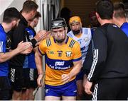 24 June 2023; Tony Kelly of Clare makes his way onto the pitch before the GAA Hurling All-Ireland Senior Championship Quarter Final match between Clare and Dublin at TUS Gaelic Grounds in Limerick. Photo by Piaras Ó Mídheach/Sportsfile