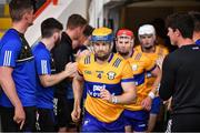 24 June 2023; Seadna Morey of Clare makes his way to the pitch before the GAA Hurling All-Ireland Senior Championship Quarter Final match between Clare and Dublin at TUS Gaelic Grounds in Limerick. Photo by Piaras Ó Mídheach/Sportsfile