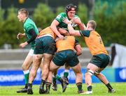 29 June 2023; James McNabney of Ireland in action against Ned Slack-Smith of Australia, 7, during the U20 Rugby World Cup match between Australia and Ireland at Paarl Gymnasium in Paarl, South Africa. Photo by Thinus Maritz/Sportsfile