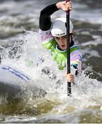 29 June 2023; Madison Corcoran of Ireland in action in the Women's Canoe Slalom K1 heats at the Kolna Sports Centre during the European Games 2023 in Krakow, Poland. Photo by David Fitzgerald/Sportsfile