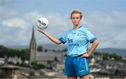 29 June 2023; Armagh ladies footballer Shauna Grey pictured at the FRS Recruitment GAA World Games launch at the Derry Walls in Derry. Photo by Seb Daly/Sportsfile