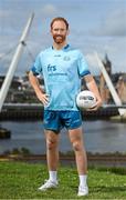 29 June 2023; Derry footballer Conor Glass pictured at the FRS Recruitment GAA World Games launch at the Peace Bridge in Derry. Photo by Seb Daly/Sportsfile