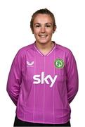 29 June 2023; Goalkeeper Grace Moloney poses for a portrait during a Republic of Ireland Women squad portrait session at UCD Bowl in Dublin. Photo by Sam Barnes/Sportsfile