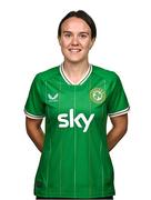 29 June 2023; Ciara Grant poses for a portrait during a Republic of Ireland Women squad portrait session at UCD Bowl in Dublin. Photo by Sam Barnes/Sportsfile