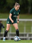 29 June 2023; Harriet Scott during a Republic of Ireland women training session at UCD Bowl in Dublin. Photo by Stephen McCarthy/Sportsfile