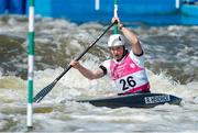 30 June 2023; Robert Hendrick of Ireland in action in the Men's Canoe Slalom C1 heats at the Kolna Sports Centre during the European Games 2023 in Kraków, Poland. Photo by Nikola Krstic/Sportsfile