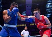 30 June 2023; Jack Marley of Ireland, right, in action against Enmanuel Reyes of Spain in their Men's 92kg semi final bout at the Nowy Targ Arena during the European Games 2023 in Krakow, Poland. Photo by David Fitzgerald/Sportsfile