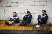 30 June 2023; Shelbourne players, from left, Brian McManus, Kian Leavy, and Matty Smith look on during the SSE Airtricity Men's Premier Division match between Shelbourne and Derry City at Tolka Park in Dublin. Photo by Michael P Ryan/Sportsfile