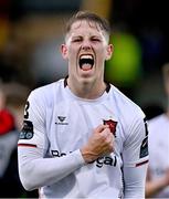 30 June 2023; Hayden Muller of Dundalk celebrates after the SSE Airtricity Men's Premier Division match between Dundalk and Shamrock Rovers at Oriel Park in Dundalk, Louth. Photo by Ben McShane/Sportsfile