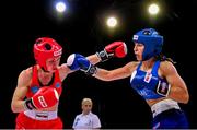 1 July 2023; Amy Wall of Ireland, right, in action against Kinga Szlachcic of Poland in their Women's Full Contact 60kg semi final bout at the Myslenice Arena during the European Games 2023 in Krakow, Poland. Photo by David Fitzgerald/Sportsfile