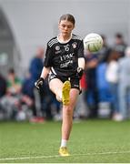 1 July 2023; Grace Dorman of Maynooth in action during the John West Féile Peile na nÓg Finals 2023 at the Connacht GAA Centre of Excellence in Bekan, Mayo. Photo by Stephen Marken/Sportsfile