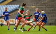 1 July 2023; Danielle Caldwell of Mayo scores a point during the TG4 LGFA All-Ireland Senior Championship match between Mayo and Laois at Hastings Insurance MacHale Park in Castlebar, Mayo. Photo by Tom Beary/Sportsfile