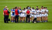 1 July 2023; The Naas squad in a huddle after their defeat to Westport during the John West Féile Peile na nÓg Finals 2023 at the Connacht GAA Centre of Excellence in Bekan, Mayo. Photo by Stephen Marken/Sportsfile