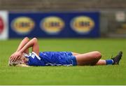 1 July 2023; Sarah-Anne Fitzgerald of Laois reacts after the TG4 LGFA All-Ireland Senior Championship match between Mayo and Laois at Hastings Insurance MacHale Park in Castlebar, Mayo. Photo by Tom Beary/Sportsfile