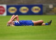 1 July 2023; Sarah-Anne Fitzgerald of Laois dejected after the TG4 LGFA All-Ireland Senior Championship match between Mayo and Laois at Hastings Insurance MacHale Park in Castlebar, Mayo. Photo by Tom Beary/Sportsfile