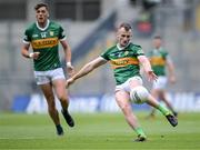 1 July 2023; Tom O'Sullivan of Kerry scores a first half point during the GAA Football All-Ireland Senior Championship quarter-final match between Kerry and Tyrone at Croke Park in Dublin. Photo by Piaras Ó Mídheach/Sportsfile