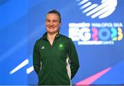1 July 2023; Kellie Harrington of Ireland after winning her Women's 60kg final bout against Natalia Shadrina of Serbia at the Nowy Targ Arena during the European Games 2023 in Krakow, Poland. Photo by David Fitzgerald/Sportsfile
