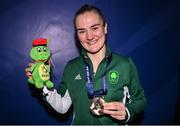 1 July 2023; Kellie Harrington of Ireland with her gold medal after winning her Women's 60kg final bout against Natalia Shadrina of Serbia at the Nowy Targ Arena during the European Games 2023 in Krakow, Poland. Photo by David Fitzgerald/Sportsfile