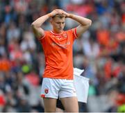 1 July 2023; Rian O'Neill of Armagh during the penalty shoot out after the GAA Football All-Ireland Senior Championship quarter-final match between Armagh and Monaghan at Croke Park in Dublin. Photo by Ray McManus/Sportsfile