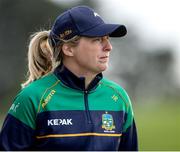 1 July 2023; Meath manager Jenny Rispin during the TG4 Ladies Football All-Ireland Senior Championship match between Meath and Donegal at Páirc Tailteann in Navan, Meath. Photo by Michael P Ryan/Sportsfile