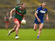 1 July 2023; Sinead Walsh of Mayo in action against Aimee Kelly of Laois during the TG4 LGFA All-Ireland Senior Championship match between Mayo and Laois at Hastings Insurance MacHale Park in Castlebar, Mayo. Photo by Tom Beary/Sportsfile