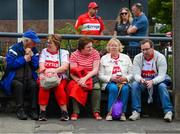 2 July 2023; Supporters wait for the stiles to open for the GAA Football All-Ireland Senior Championship quarter-final match between Derry and Cork at Croke Park in Dublin. Photo by Ray McManus/Sportsfile