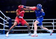 2 July 2023; Aoife O'Rourke of Ireland, right, in action against Davina-Myhra Michel of France in their Women's 75kg Final bout at the Nowy Targ Arena during the European Games 2023 in Krakow, Poland. Photo by David Fitzgerald/Sportsfile