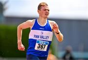2 July 2023; Sean McGinley of Finn Valley AC, Donegal, competing in the Men's U23 3000m SC event during the 123.ie Junior & U23 Track and Field Championships at Tullamore in Offaly. Photo by Ben McShane/Sportsfile