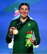 2 July 2023; Aoife O'Rourke of Ireland after winning her Women's 75kg Final bout against Davina-Myhra Michel of France at the Nowy Targ Arena during the European Games 2023 in Krakow, Poland. Photo by David Fitzgerald/Sportsfile