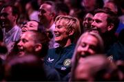 28 June 2023; Primary Partners of the Republic of Ireland Women’s National Team, Sky Ireland, celebrated the WNT ahead of the World Cup with an unforgettable night in The Round Room at the Mansion House in Dublin. Pictured is Republic of Ireland manager Vera Pauw and assistant manager Tom Elmes, right. Photo by Stephen McCarthy/Sportsfile