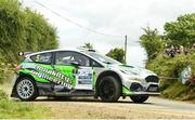 2 July 2023; David Guest and Jonathan McGrath in their Ford Fiesta Rally2 in action on SS 3 in the Ravens Rock Rally Round four of the Triton Showers National Rally Championship in Waterford. Photo by Philip Fitzpatrick/Sportsfile