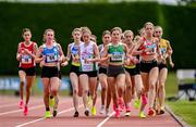 2 July 2023; A view of the field in the Women's U20 1500m event during the 123.ie Junior & U23 Track and Field Championships at Tullamore in Offaly. Photo by Ben McShane/Sportsfile