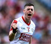 2 July 2023; Rory Maguire of Cork celebrates after scoring his side's first goal during the GAA Football All-Ireland Senior Championship quarter-final match between Derry and Cork at Croke Park in Dublin. Photo by Piaras Ó Mídheach/Sportsfile