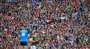 2 July 2023; Supporters, in the Hogan Stand, during the GAA Football All-Ireland Senior Championship quarter-final match between Dublin and Mayo at Croke Park in Dublin. Photo by Ray McManus/Sportsfile