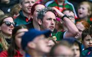 2 July 2023; A Mayo supporter during the GAA Football All-Ireland Senior Championship quarter-final match between Dublin and Mayo at Croke Park in Dublin. Photo by Piaras Ó Mídheach/Sportsfile