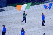 2 July 2023; Ireland flagbearer Amy Wall during the European Games 2023 Closing Ceremony at the Henryk Reyman Municipal Stadium in Krakow, Poland. Photo by Tyler Miller/Sportsfile