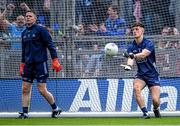 2 July 2023; Dublin goalkeepers Evan Comerford, right, and Stephen Cluxton before the GAA Football All-Ireland Senior Championship quarter-final match between Dublin and Mayo at Croke Park in Dublin. Photo by Piaras Ó Mídheach/Sportsfile