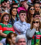 2 July 2023; Mayo supporters during the GAA Football All-Ireland Senior Championship quarter-final match between Dublin and Mayo at Croke Park in Dublin. Photo by Piaras Ó Mídheach/Sportsfile