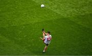 1 July 2023; Darren McCurry of Tyrone scores a free kick during the GAA Football All-Ireland Senior Championship quarter-final match between Kerry and Tyrone at Croke Park in Dublin. Photo by Brendan Moran/Sportsfile