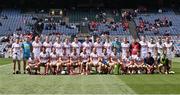 2 July 2023; The Cork squad before the GAA Football All-Ireland Senior Championship quarter-final match between Derry and Cork at Croke Park in Dublin. Photo by Piaras Ó Mídheach/Sportsfile