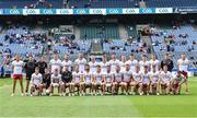 1 July 2023; The Tyrone squad before the GAA Football All-Ireland Senior Championship quarter-final match between Kerry and Tyrone at Croke Park in Dublin. Photo by Piaras Ó Mídheach/Sportsfile