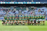 1 July 2023; The Kerry squad before the GAA Football All-Ireland Senior Championship quarter-final match between Kerry and Tyrone at Croke Park in Dublin. Photo by Piaras Ó Mídheach/Sportsfile