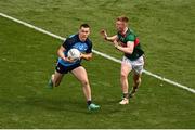 2 July 2023; Con O'Callaghan of Dublin in action against David McBrien of Mayo during the GAA Football All-Ireland Senior Championship quarter-final match between Dublin and Mayo at Croke Park in Dublin. Photo by Brendan Moran/Sportsfile