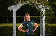4 July 2023; Team doctor Siobhan Forman poses for a portrait during a Republic of Ireland women's team staff media event at Castleknock Hotel in Dublin. Photo by Stephen McCarthy/Sportsfile