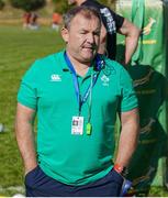 4 July 2023; Ireland head coach Richie Murphy before the U20 Rugby World Cup match between Fiji and Ireland at Danie Craven Stadium in Stellenbosch, South Africa. Photo by Nic Bothma/Sportsfile