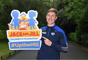 5 July 2023; GPA member and Laois hurler Ross King pictured at Stephen's Green in Dublin for the launch of Up the Hill for Jack and Jill 2023, kindly supported by Abbott. The ninth annual fundraising event, in aid of the Jack and Jill Children’s Foundation, urges people to take to the hills throughout the summer in support of local Jack and Jill families. Every €18 registration fee will help fund one hour of in-home nursing care and end-of-life support for over 400 children with highly complex, life-limiting medical conditions countrywide. Organisers are urging people to team up with family, friends, neighbours and colleagues, and go Up the Hill for Jack and Jill this summer! To register your Up the Hill fundraising event, visit www.jackandjill.ie Photo by Piaras Ó Mídheach/Sportsfile