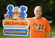 5 July 2023; GPA member and intercounty LGFA footballer Vikki Wall of Meath pictured at Stephen's Green in Dublin for the launch of Up the Hill for Jack and Jill 2023, kindly supported by Abbott. The ninth annual fundraising event, in aid of the Jack and Jill Children’s Foundation, urges people to take to the hills throughout the summer in support of local Jack and Jill families. Every €18 registration fee will help fund one hour of in-home nursing care and end-of-life support for over 400 children with highly complex, life-limiting medical conditions countrywide. Organisers are urging people to team up with family, friends, neighbours and colleagues, and go Up the Hill for Jack and Jill this summer! To register your Up the Hill fundraising event, visit www.jackandjill.ie Photo by Piaras Ó Mídheach/Sportsfile