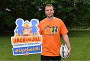 5 July 2023; Connacht Rugby captain and Jack and Jill Children’s Foundation Ambassador Jack Carty pictured at Stephen's Green in Dublin for the launch of Up the Hill for Jack and Jill 2023, kindly supported by Abbott. The ninth annual fundraising event, in aid of the Jack and Jill Children’s Foundation, urges people to take to the hills throughout the summer in support of local Jack and Jill families. Every €18 registration fee will help fund one hour of in-home nursing care and end-of-life support for over 400 children with highly complex, life-limiting medical conditions countrywide. Organisers are urging people to team up with family, friends, neighbours and colleagues, and go Up the Hill for Jack and Jill this summer! To register your Up the Hill fundraising event, visit www.jackandjill.ie Photo by Piaras Ó Mídheach/Sportsfile